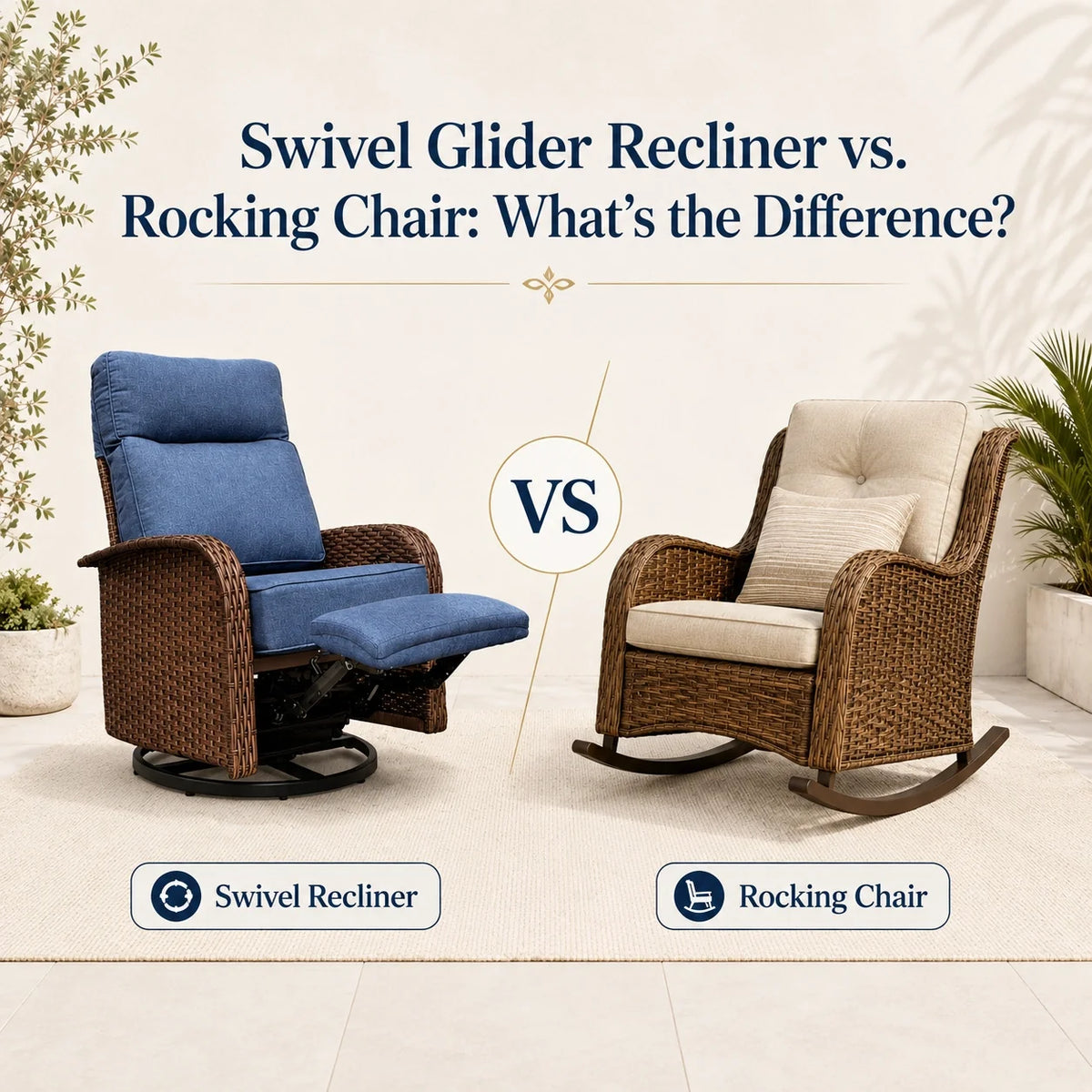 swivel glider vs rocking chair